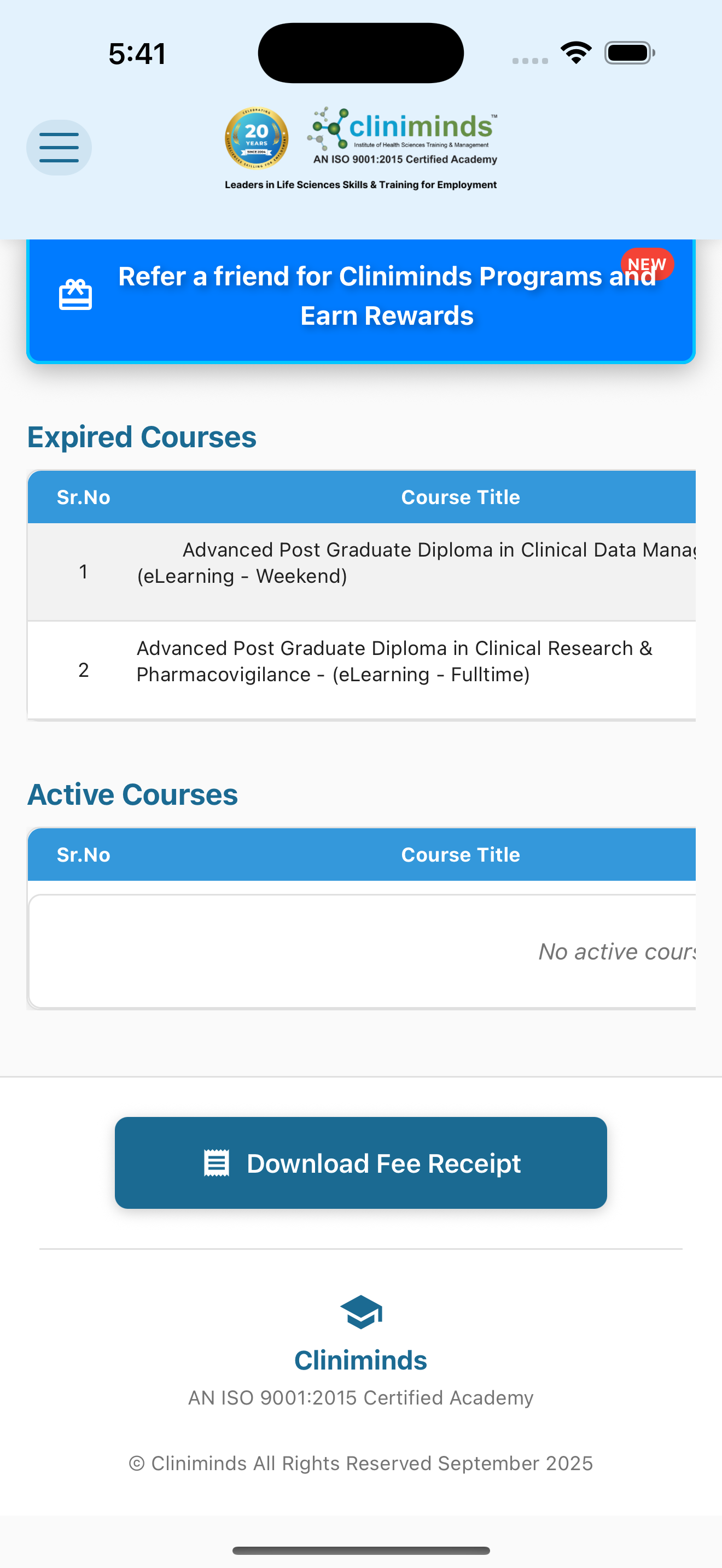 Cliniminds LMS Project 3